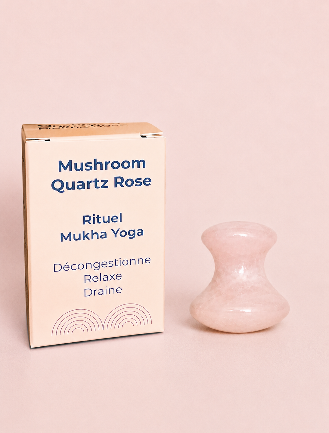 Mushroom | Quartz rose - Décongestionne - Relaxe - Lisse